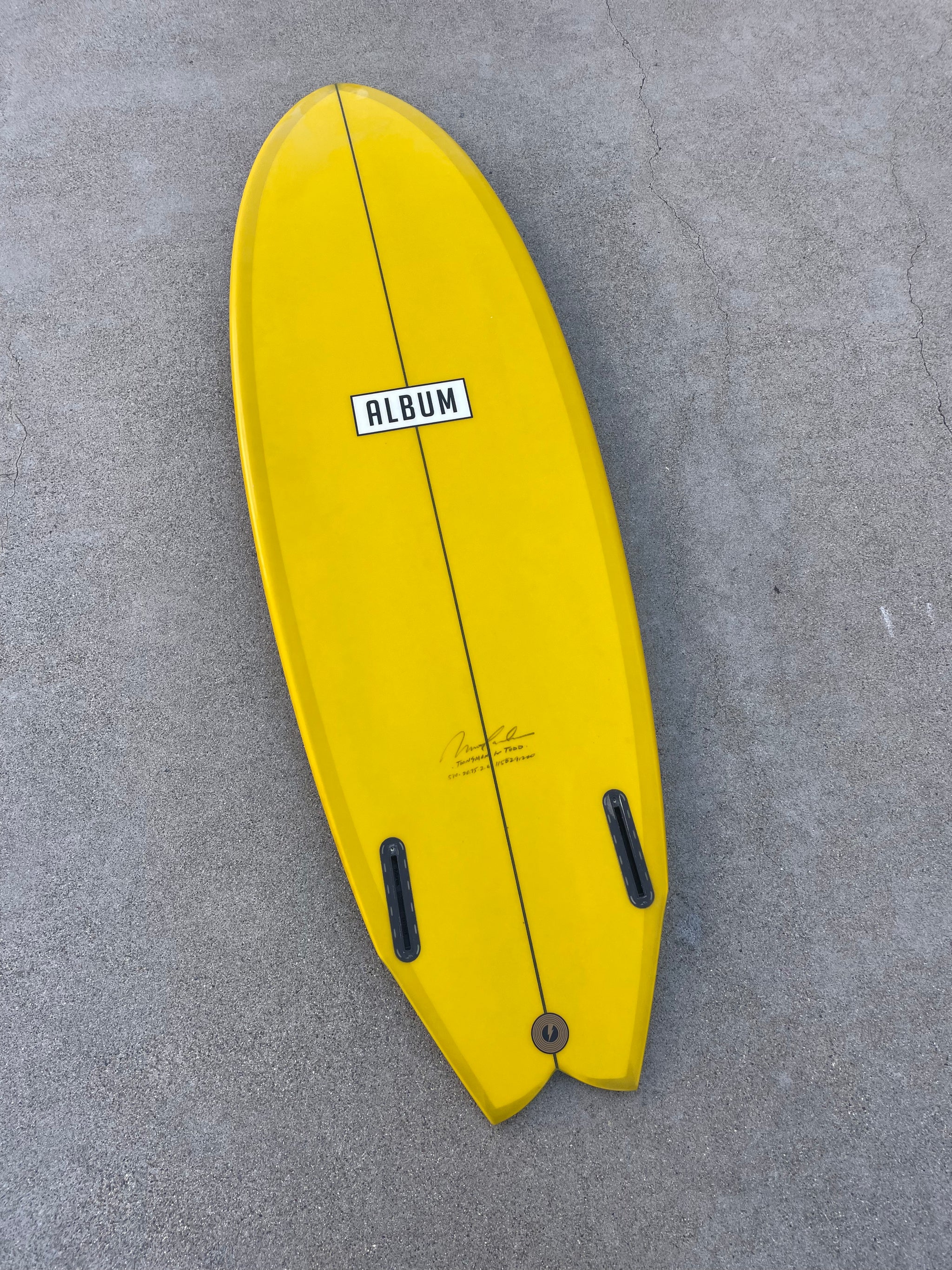 サーフィン・ボディボード ALBUM TWINSMAN 5'10 futures 5'10