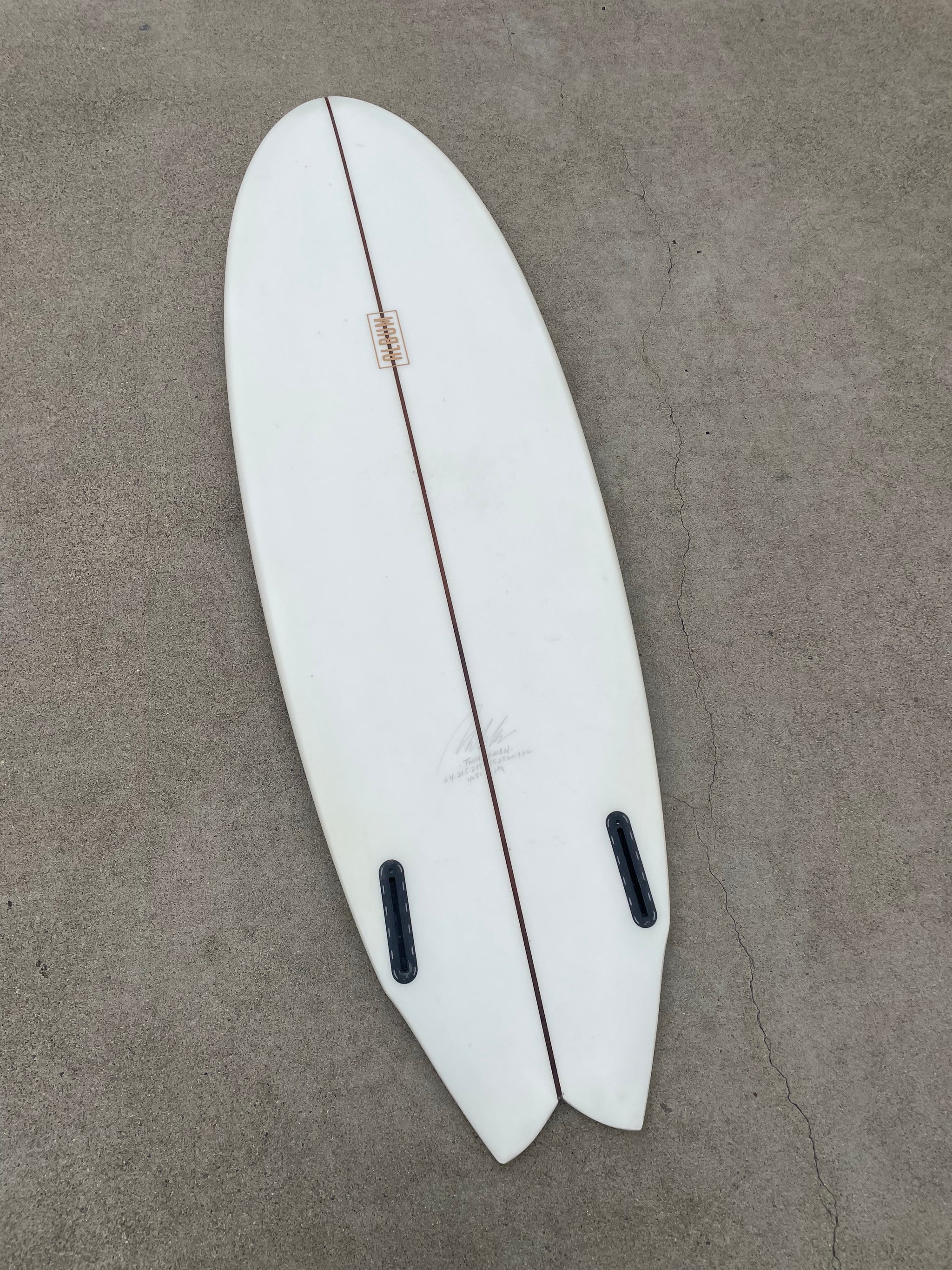 アルバム　サーフボード　ツインズマン　6.4 フューチャーフィン　ツインフィン 6'4
